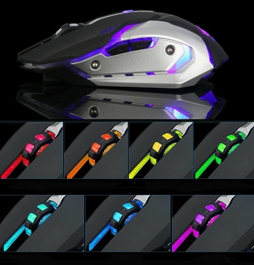 Ninja Dragon Stealth 7 Wireless Silent LED Gaming Mouse - Image 2